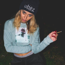 Load image into Gallery viewer, SHARK MINDSET CROP SWEATSHIRT
